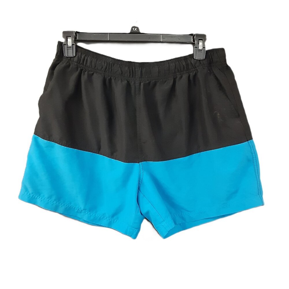 OP Men's Swim Trunks Small Spots, Mesh Pockets Elastic Waist